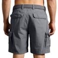 thumbnail image 3 of Cargo Shorts for Men Outdoor Work Shorts Multi Pockets Button Elastic Waist Casual Relaxed fit Shorts, 3 of 3