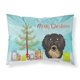 thumbnail image 1 of ""Caroline'S Treasures Bb1585Pillowcase Funda De Almohada Estándar Con Diseño De Árbol De Navidad Y Perro Salchicha De Pelo Largo, Color Negro Y Tostado, Grande, Multicolor"", 1 of 1