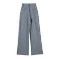 thumbnail image 4 of frariair ​Office Appropriate Wide Leg Trousers For Women High Waisted Elastic Comfort Professional Work Pants With Pockets​ Grey, 4 of 8