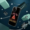 thumbnail image 4 of DistinctInk Clear Hybrid Case for Apple iPhone 13 Pro (6.1" Screen) - I Love You More Than I Love Cake - Shockproof Protection, 4 of 9