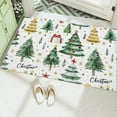 thumbnail image 6 of Bathroom Rugs, Non-Slip Floor Mats, Christmas Tree Pattern Absorbent Doorway Carpet, Machine Washable Microfiber Footrest for Bath Tub Shower Vanity Living Room Kids Room Pet Area, 40x60 cm, 6 of 7