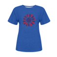 thumbnail image 4 of Tops Cortos para Mujeres Bandera de Moda Impresa Cuello Redondo, Camiseta de Manga 3/4 para Uso Diario, Casero Y Cómodo, 4 of 4