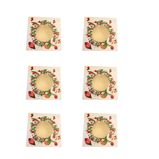 Boovnll Christmas Decorations, 1/6/12Pc Christmas Baking Snack Box Packaging Paper Box Packaging Christmas Cake Packaging Gift Box, Home Decor, Christmas Decor, Outdoor Christmas Decorations