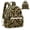 Camouflage Fur Pattern, variant on Galaxy Wolf Pattern Zipper Closure Backpack Purse for Travel, Small Shoulder Bag Polyester Fabric Daypack with Quilted