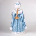 thumbnail image 2 of STP Goods Snow Maiden in Blue Fur Coat Collectible Doll 11” (28 cm) Snow Maiden Christmas Figurine Holiday Décor Xmas Standing Decoration Xmas Figure Doll Decoration, Blue White Silver, 2 of 7