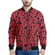thumbnail image 4 of Chaqueta con cremallera y estampado de frangipani colorido para hombre y mujer, abrigo con estampado floral en 3D, chaquetas con cremallera, sudadera bomber de manga larga, 4 of 5