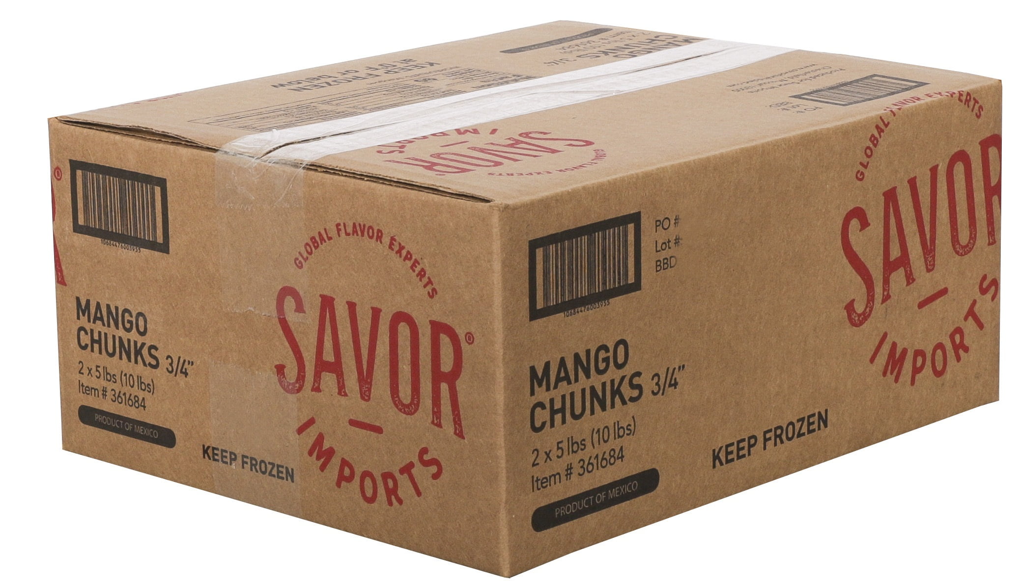 Savor Imports Mango Chunks, 5 Pound -- 2 per case.