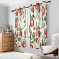 thumbnail image 2 of Yayeee Window Curtains Set of 2 for Living Room Light Filtering 63"x52", Apple Leaves Pattern, 2 of 7
