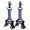 Blue-2pcs, variant on KUNN Double End Tactical Glove Clips Work Glove Holders Hardhat Holder for Heavy Duty Belt,Outdoor Backpack