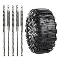 Snow Chain For Car Tires, PE Tire Chains For Cars Suv Trucks, Adjustable Portable Universal Thickening Anti-skid Snow Tire Chains For Tire Width 6.5 - 10 in, Black Orange For Choose, 10 Pack