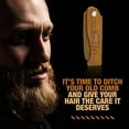 thumbnail image 5 of MEDca Folding Fine Tooth Wooden Pocket Comb for Men, Multicolor, Scalp Care Tool, 5 of 8