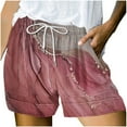 thumbnail image 2 of Haoxianjian Casual Shorts for Women Drawstring Hight Waist Shorts Lightweight Travel Summer Active Loose Short Pants Trendy Dressy Lounge Hot Beach Shorts Multiple pockets S-XXL, 2 of 6