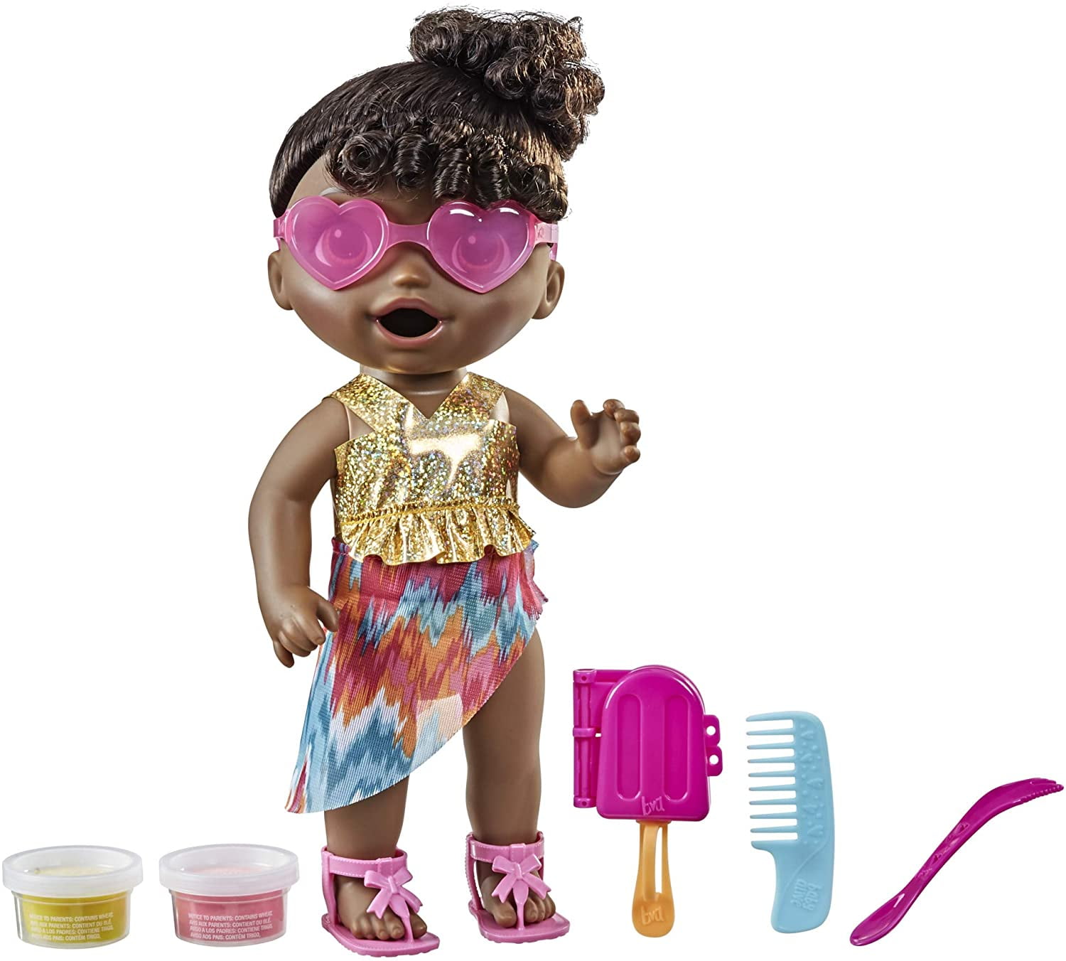 Baby Alive Sunshine Snacks Doll, Eats and Poops, SummerThemed