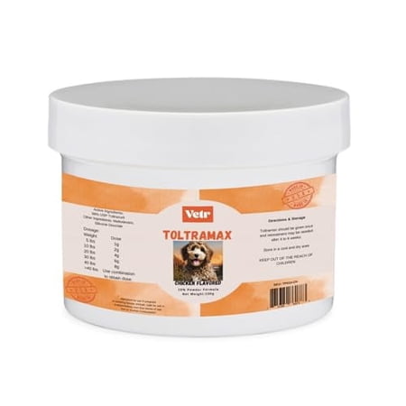 Vetr's Toltramax Powder for Horses, Dogs, Cats, 100g (10.0%, Chicken)