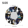 thumbnail image 6 of Kdxio Football Print Shower Cap for Women,Elastic and Reusable,Double Waterproof Layers Bathing Hat, 6 of 9