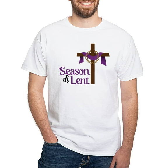 CafePress - Season Of Lent White T Shirt - Men's White Classic Cotton T-Shirts