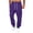 PurpleB, variant on Cargo Sweatpants for Men Elastic Waist Pants with Pockets Baggy Drawstring Jogger Pants,Workout Casual Wear, Work Travel Hiking