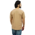 thumbnail image 6 of Atasi Men's Short Brown Kurta Cotton Casual T-Shirt Ethnic Tunic-XX-Large, 6 of 8