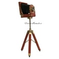 thumbnail image 6 of Vintage Wooden Camera Showpiece - Retro Foldable Movie Camera Replica with Tripod - Home Office Decor - Camera Replica Showpiece, 6 of 6