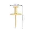 thumbnail image 2 of ROSENICE Heavy Duty Push Pin Picture Hanging Push Pins Golden Zinc Alloy 20Pack, 2 of 8