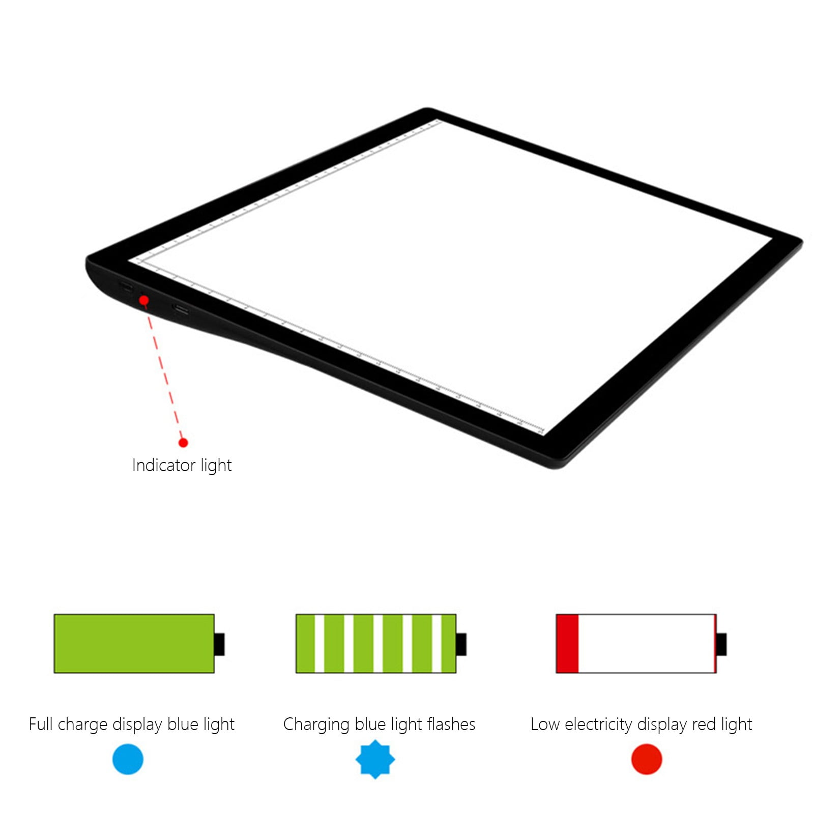 A4 LED Light Tracing Pad - Tracing LED Copy Board Light Box, USB Power 10 Stage Dimming Artists Trace Light Pad for Beginner Diamond Drawing, Sketching, Animation, Fine Art, Tattoo Drawing, Stenciling