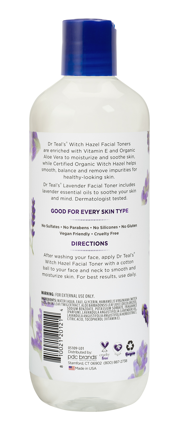 dr teal's lavender witch hazel facial toner