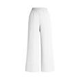 thumbnail image 6 of AUNVITO Women's Wide Leg Pants with Double Pockets Loose Fit Casual and Comfortable for Home Fitness, 6 of 7