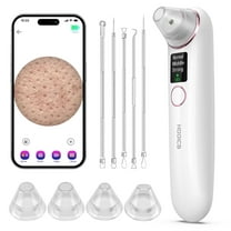HOOICB Blackhead Remover Pore Vacuum, Facial Pore Cleaner, 3 Adjustable Suction Levels, USB Rechargeable Blackhead Vacuum Kit Electric Acne Extractor Tool