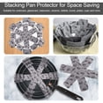 thumbnail image 4 of Non-Scratch Pan Protector Set - 3 Sizes (26/35/38cm) - Gray - 9 Pieces, 4 of 4