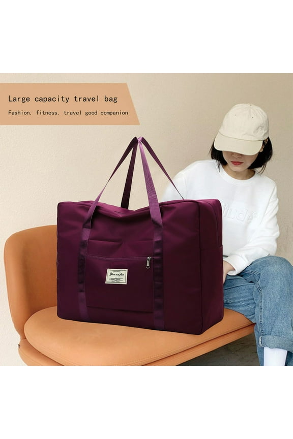 Clearance & Promo, Premium Foldable Travel Duffel Bag - Lightweight & Durable Tote for Women & Girls, Perfect Carry-on for Plane, Overnight, or Sports Trips - Stylish Weekender with Ample Space