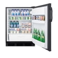 thumbnail image 2 of Commercially listed freestanding all-refrigerator for general purpose use, with automatic defrost operation and black exterior, 2 of 3