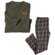 thumbnail image 1 of Atlas For Men - Set de Pijama Largo Cuadros de Jersey para Hombre (Caqui), 1 of 1