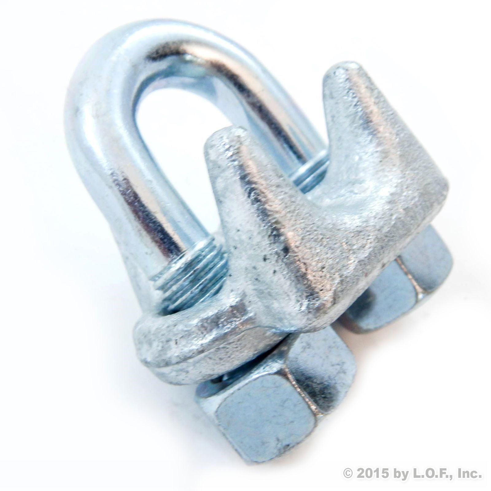 Red Hound Auto New Malleable Galvanized Wire Rope Cable Clips, 3/4 Inches