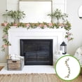 thumbnail image 2 of Elainilye Floral Garland, 6ft Fake Rose Greenery Vines Hanging Decor for Garden Wedding Archway Columns Porch Entrance Outdoor Indoor Party Centerpiece, Pink, 2 of 6