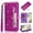 Purple, variant on Glitter Wallet Case For Samsung Galaxy A07 with Zipper Pocket, Sparkly PU Leather Flip Cover,Card Holder Slots,RFID Blocking,Detachable Wristlet,Magnetic Closure,Kickstand for Women,Silver
