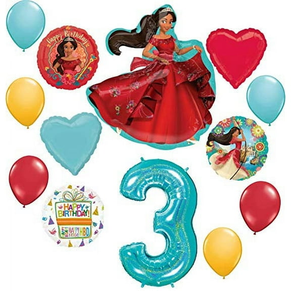 Elena of Avalor Party Supplies 3rd Birthday Balloon Bouquet Decorations
