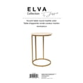 thumbnail image 3 of Jessar - Table d'Appoint Ronde, 15,7 Pouces X 23,6 Pouces, de la Collection Elva, Or et Blanc, 3 of 4