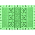 thumbnail image 1 of Ahgly Company Indoor Rectangle Abstract Emerald Green Contemporary Area Rugs, 6' x 9', 1 of 4
