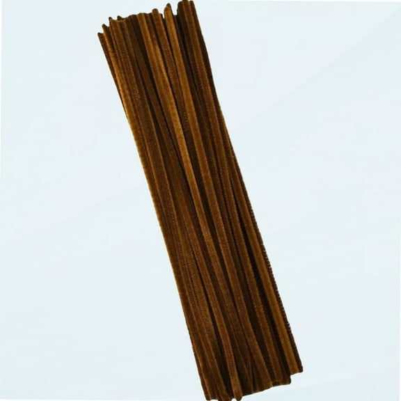 Pipe Cleaners, 50 Pieces Chenille Stem for Crafts, Brown