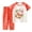 Red, variant on HCYSFG Girls Graphic Print Outfit Sets 2 Piece Crewneck Short Raglan Sleeve Lounge Set Top And Pants Elastic Waist Matching Sets