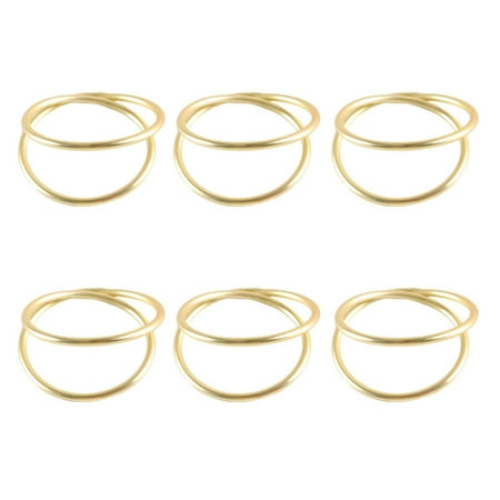 

6Pcs Napkin Buckles Decorative Party Napkin Rings Napkin Holders Home Tableware