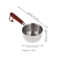 thumbnail image 2 of 2Pcs Kitchen Small Sauce Pot with Handle Stovetop Milk Pot Butter Melting Pot, 2 of 5