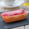 thumbnail image 4 of Panificio 5 oz Elliptical Polka-Dotted Hot Orange Paper Large Baking Cup - Ridged - 4 1/2" x 2 1/2" x 1 1/4" - 200 count box, 4 of 11