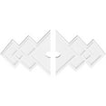 thumbnail image 2 of 32"W x 21 3/8"H x 3"ID x 10"C x 1"P Zoe Architectural Grade PVC Contemporary Ceiling Medallion, Two Piece, 2 of 11