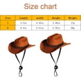 thumbnail image 2 of Dalrosia Dog Cowboy Hat Halloween Dog Bandana Scarf Funny Dog Halloween Costumes for Small Medium Large Dogs Pets, 2 of 5