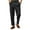 A-Black96, variant on XIAONU Men's Pleated Dress Pants Relaxed Fit Straight Pants Button Waist Formal Work Trousers