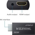 thumbnail image 4 of XINQIHANG Wii to HDMI Converter WII2HDMI Wii Signal to HDMI Support 720P 1080P 3.5MM Audio HD Video Output Adapter with 1M HDMI Cable Compatible with Nintendo Wii, 4 of 7