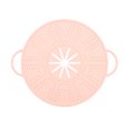 thumbnail image 1 of Hioecau Anti-spill Lid Silicone High Temperature Resistant Reusable Kitchen Cover with Anti-scald Handrails Steam Hole Design Foldable Steamer Rack, 1 of 8