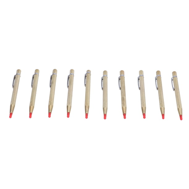 10 piezas de marcadores de grabado de aluminio con punta de carburo de tungsteno, herramienta de marcado para cerámica, vidrio, metal y oro