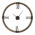 thumbnail image 2 of Uttermost 06454 Marcelo 40" Round Modern Farmhouse Analog Fir Framed Wall Clock - Grey, 2 of 7